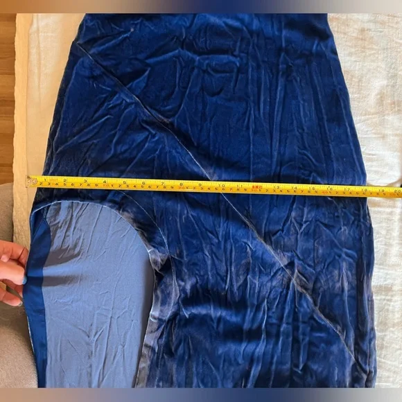 For Love & Lemons Nadine Velvet Maxi Dress LIKE NEW - Picture 12 of 14